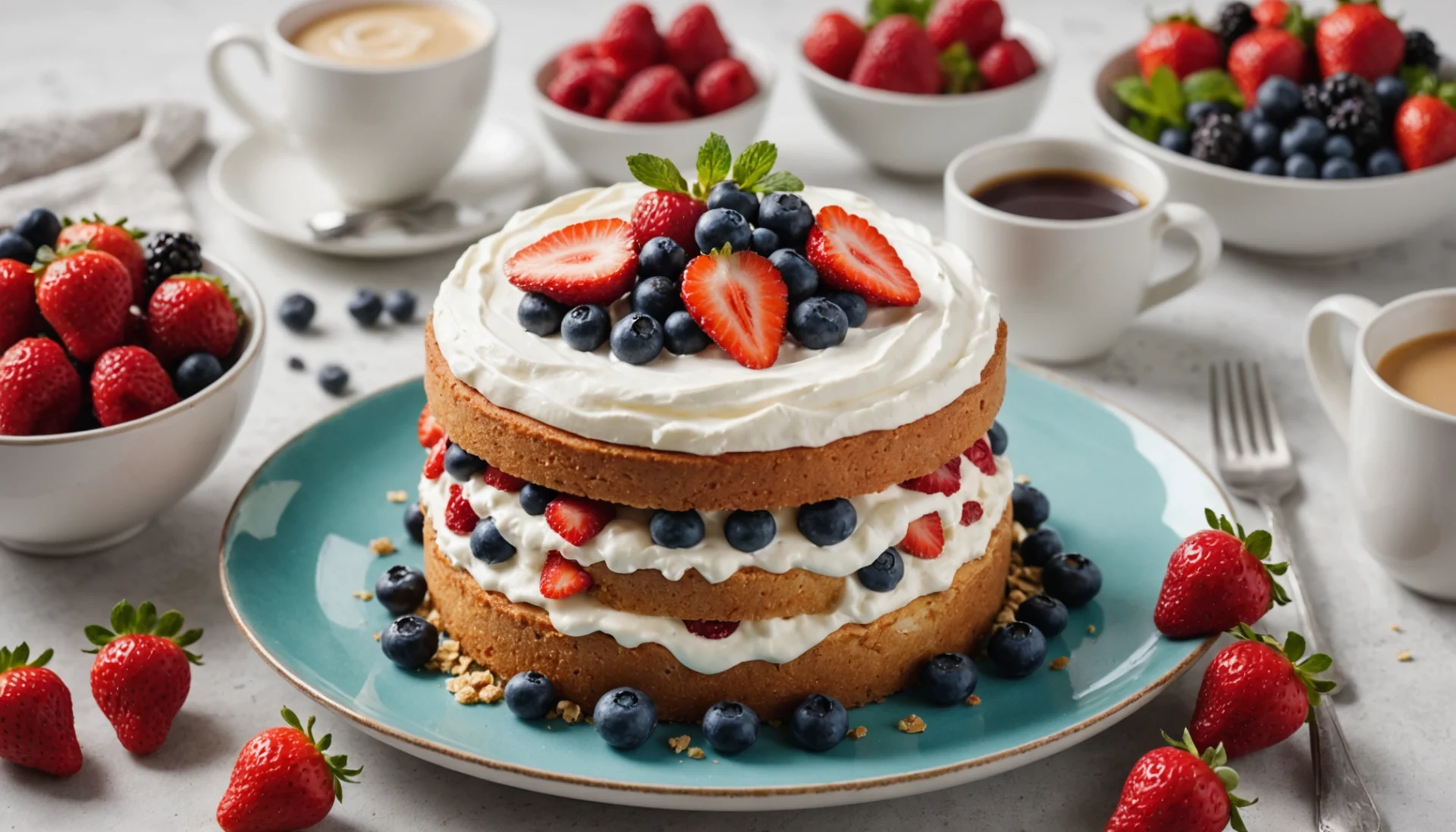 bowl cake yaourt
